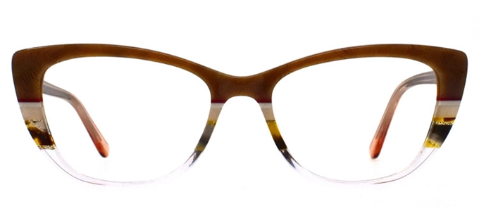Picture of iLookGlasses DNA 2196 SAND - PLASTIC,RECTANGLE,OVAL,FULL-RIM,fashion,office,retro,everyday - prescription eyeglasses online Canada