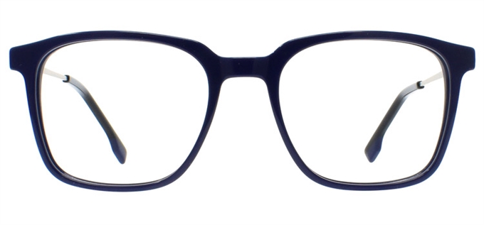 Picture of iLookGlasses DNA 2222 NAVY - PLASTIC,RECTANGLE,OVAL,FULL-RIM,fashion,office,everyday - prescription eyeglasses online Canada