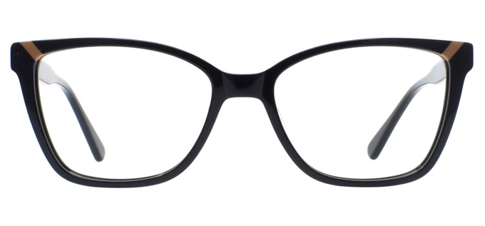 Picture of iLookGlasses DNA 2238 BLACK - PLASTIC,RECTANGLE,OVAL,FULL-RIM,fashion,office,everyday - prescription eyeglasses online Canada