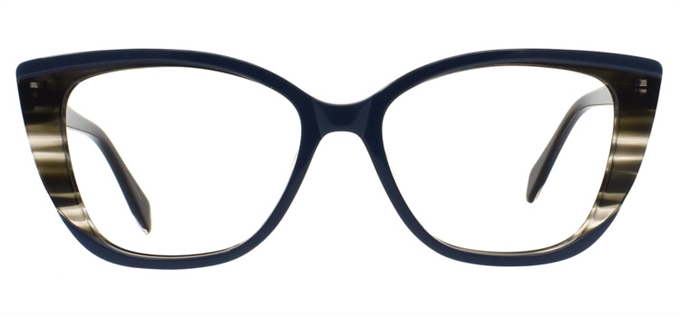 Picture of iLookGlasses DNA 2242 NAVY - PLASTIC,RECTANGLE,OVAL,FULL-RIM,fashion,office,everyday - prescription eyeglasses online Canada