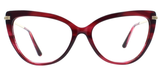 Picture of iLookGlasses DNA 2248 SANGRIA - PLASTIC,OVAL,FULL-RIM,fashion,office,everyday,CAT-EYE - prescription eyeglasses online Canada