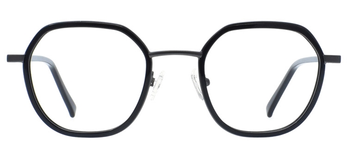 Picture of iLookGlasses DNA 2249 BLACK - PLASTIC,OVAL,FULL-RIM,fashion,classic,office,retro,everyday - prescription eyeglasses online Canada