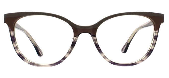 Picture of iLookGlasses DNA 2257 TAUPE - PLASTIC,OVAL,ROUND,FULL-RIM,fashion,office,everyday - prescription eyeglasses online Canada