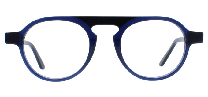 Picture of iLookGlasses DNA 2262 BLACK / NAVY - PLASTIC,OVAL,ROUND,FULL-RIM,fashion,classic,office,retro,everyday - prescription eyeglasses online Canada
