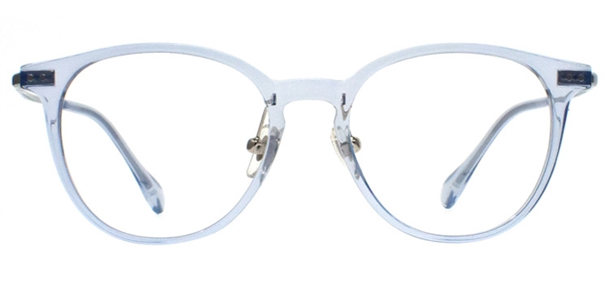 Picture of iLookGlasses DNA 2317 CLEAR BLUE - PLASTIC,OVAL,FULL-RIM,fashion,light weight,office,everyday - prescription eyeglasses online Canada