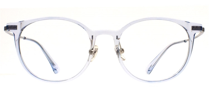 Picture of iLookGlasses DNA 2332 CLEAR BLUE - PLASTIC,OVAL,ROUND,FULL-RIM,fashion,light weight,office,everyday - prescription eyeglasses online Canada