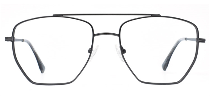 Picture of iLookGlasses OTTO LYLE CHARCOAL - RECTANGLE,METAL,AVIATOR,FULL-RIM,fashion,classic,light weight,office,retro,everyday - prescription eyeglasses online Canada