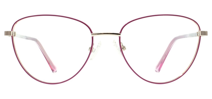 Picture of iLookGlasses OTTO KIVA BERRY - METAL,OVAL,FULL-RIM,fashion,office,everyday - prescription eyeglasses online Canada