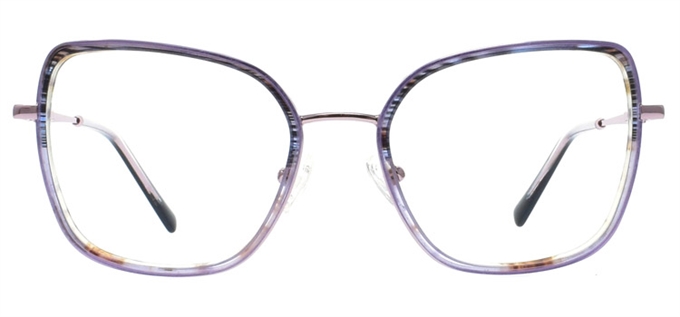 Picture of iLookGlasses OTTO KATYA PURPLE - RECTANGLE,METAL,OVAL,FULL-RIM,fashion,office,everyday,CAT-EYE - prescription eyeglasses online Canada