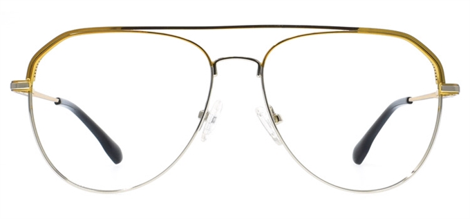 Picture of iLookGlasses OTTO BRETT SUNLIGHT YELLOW - RECTANGLE,METAL,OVAL,AVIATOR,FULL-RIM,fashion,office,retro,everyday - prescription eyeglasses online Canada