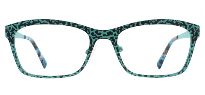 Picture of iLookGlasses OTTO GIA AQUAMARINE - RECTANGLE,METAL,OVAL,FULL-RIM,fashion,office,everyday - prescription eyeglasses online Canada