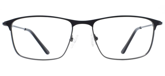Picture of iLookGlasses MOMENTUM 7227 BLACK - RECTANGLE,METAL,OVAL,FULL-RIM,fashion,classic,office,sporty,everyday - prescription eyeglasses online Canada