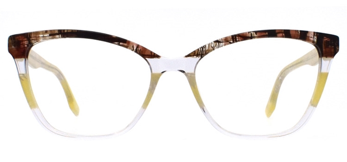 Picture of iLookGlasses DNA 2020 COFFEE - PLASTIC,RECTANGLE,OVAL,FULL-RIM,fashion,office,everyday - prescription eyeglasses online Canada