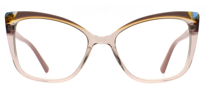 Picture of iLookGlasses DNA 2085 DUSTY ROSE - PLASTIC,RECTANGLE,OVAL,FULL-RIM,fashion,office,everyday,CAT-EYE - prescription eyeglasses online Canada