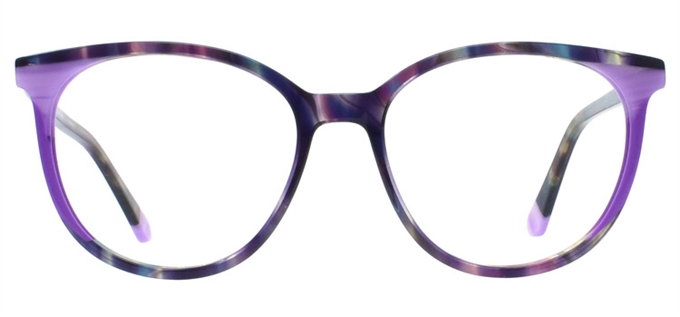 Picture of iLookGlasses DNA 2105 PURPLE - PLASTIC,OVAL,ROUND,FULL-RIM,fashion,office,everyday - prescription eyeglasses online Canada
