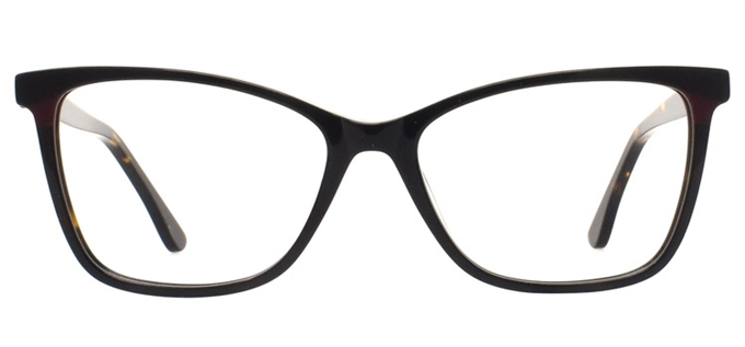 Picture of iLookGlasses DNA 2205 BLACK / TORTOISE SHELL - PLASTIC,RECTANGLE,FULL-RIM,fashion,office,everyday,CAT-EYE - prescription eyeglasses online Canada