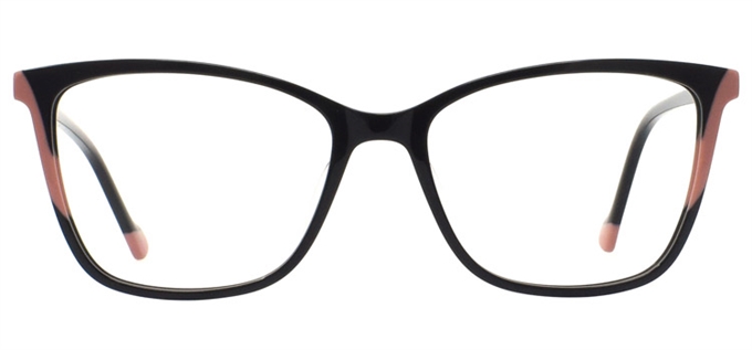 Picture of iLookGlasses DNA 2215 BLACK - PLASTIC,RECTANGLE,OVAL,FULL-RIM,fashion,office,everyday - prescription eyeglasses online Canada