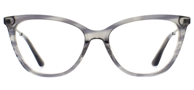 Picture of iLookGlasses DNA 2240 SMOKE - PLASTIC,OVAL,FULL-RIM,fashion,office,everyday,CAT-EYE - prescription eyeglasses online Canada