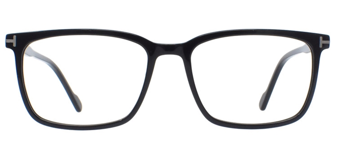 Picture of iLookGlasses DNA 2360 BLACK - PLASTIC,RECTANGLE,FULL-RIM,fashion,office,everyday - prescription eyeglasses online Canada