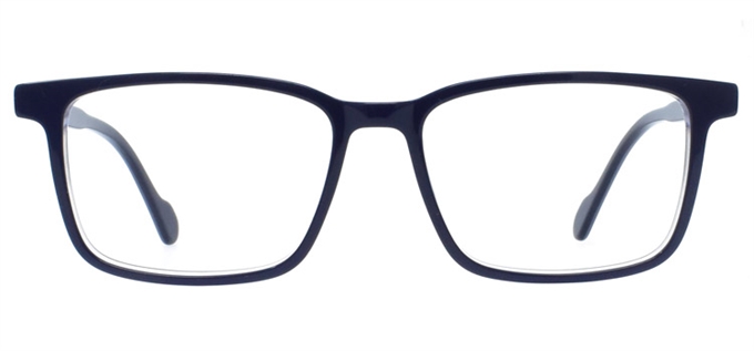 Picture of iLookGlasses DNA 2393 DARK NAVY - PLASTIC,RECTANGLE,FULL-RIM,fashion,office,everyday - prescription eyeglasses online Canada