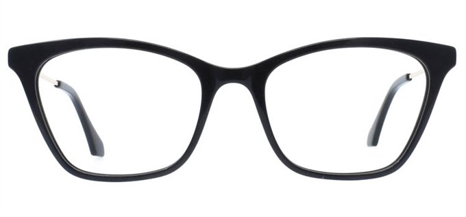 Picture of iLookGlasses DNA 2442 BLACK - PLASTIC,RECTANGLE,OVAL,FULL-RIM,fashion,office,everyday,CAT-EYE - prescription eyeglasses online Canada