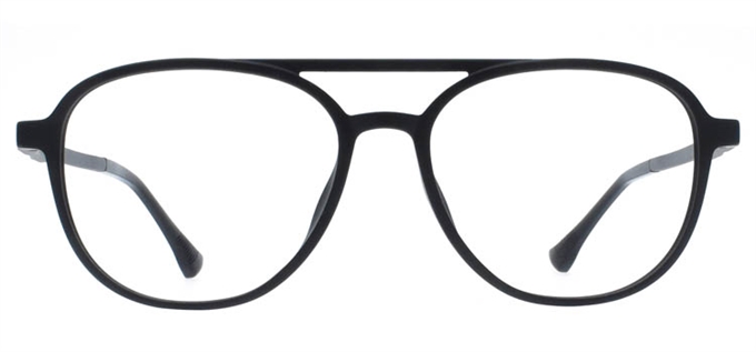 Picture of iLookGlasses DNA 2459 MATTE BLACK - PLASTIC,RECTANGLE,OVAL,AVIATOR,FULL-RIM,fashion,light weight,office,sporty,everyday - prescription eyeglasses online Canada