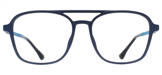 Picture of iLookGlasses DNA 2466 NAVY - PLASTIC,RECTANGLE,OVAL,AVIATOR,FULL-RIM,fashion,light weight,office,sporty,everyday - prescription eyeglasses online Canada