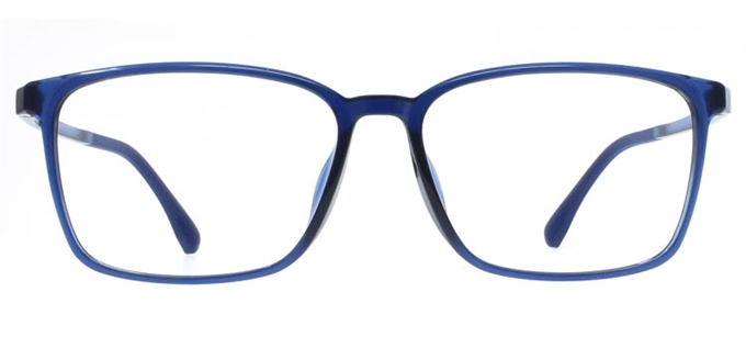 Picture of iLookGlasses DNA 2468 NAVY - PLASTIC,RECTANGLE,FULL-RIM,fashion,light weight,office,sporty,everyday - prescription eyeglasses online Canada