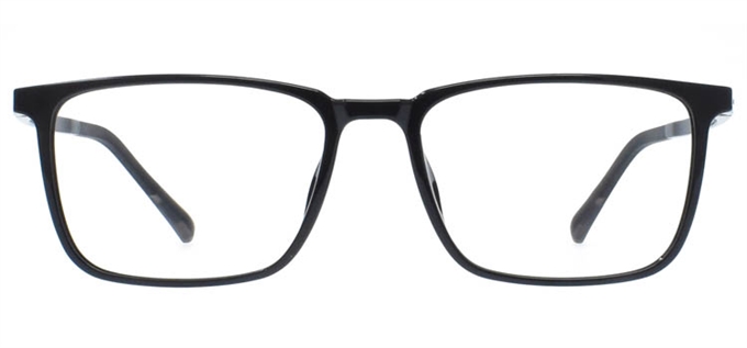 Picture of iLookGlasses DNA 2471 BLACK - PLASTIC,RECTANGLE,FULL-RIM,fashion,light weight,office,sporty,everyday - prescription eyeglasses online Canada