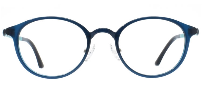 Picture of iLookGlasses DNA 2474 BLUE - PLASTIC,OVAL,FULL-RIM,fashion,light weight,office,everyday - prescription eyeglasses online Canada