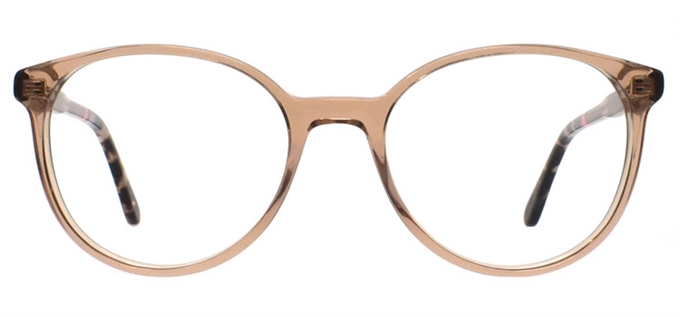Picture of iLookGlasses DNA 2519 TAN - PLASTIC,ROUND,FULL-RIM,fashion,office,everyday - prescription eyeglasses online Canada