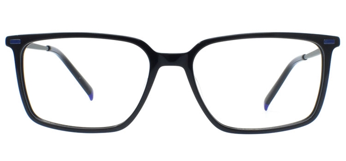 Picture of iLookGlasses DNA 2534 BLACK - PLASTIC,RECTANGLE,FULL-RIM,fashion,office,everyday - prescription eyeglasses online Canada