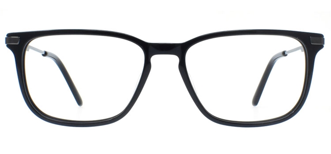 Picture of iLookGlasses DNA 2537 BLACK - PLASTIC,RECTANGLE,FULL-RIM,fashion,office,everyday - prescription eyeglasses online Canada