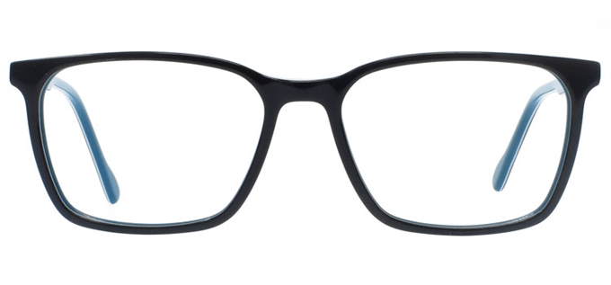 Picture of iLookGlasses DNA 2558 BLACK - PLASTIC,RECTANGLE,FULL-RIM,fashion,office,everyday - prescription eyeglasses online Canada