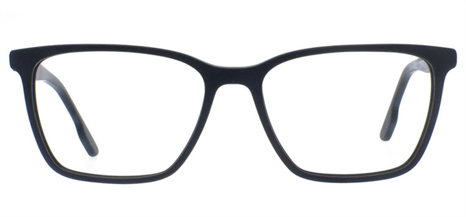 Picture of iLookGlasses DNA 2561 MATT BLACK - PLASTIC,RECTANGLE,FULL-RIM,fashion,office,everyday - prescription eyeglasses online Canada